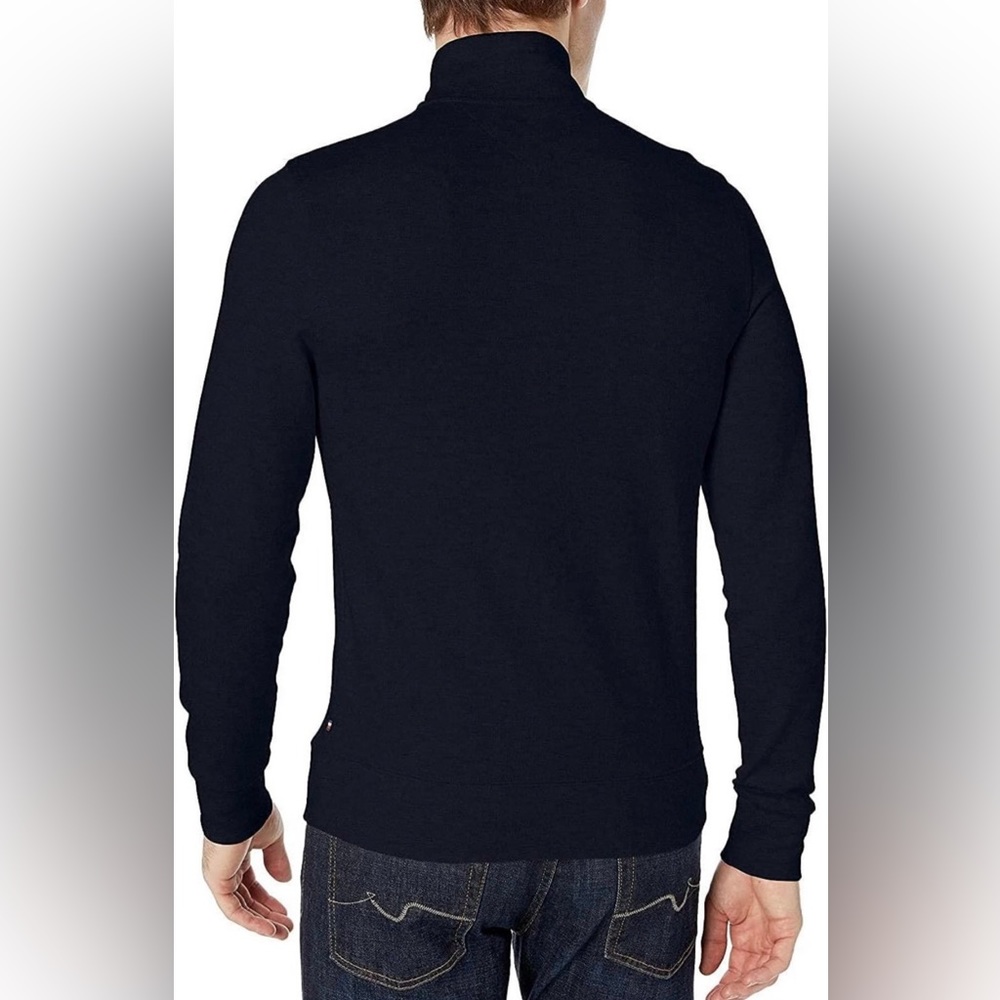 NWT Tommy Hilfiger Men's Long Sleeve Fleece Quarter Zip Pullover Size XXL - Picture 2 of 7
